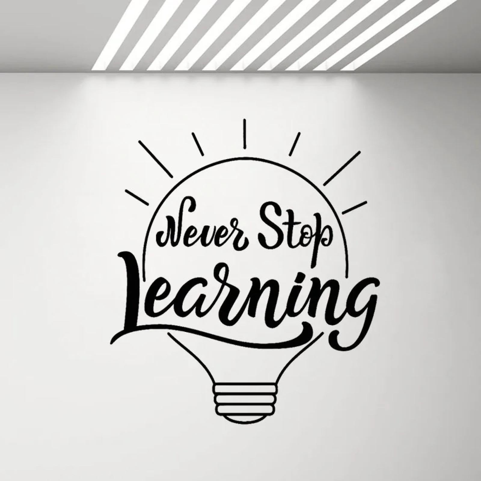 Vinilos de bombillas motivacionales para decorar el dormitorio infantil y las paredes de la escuela