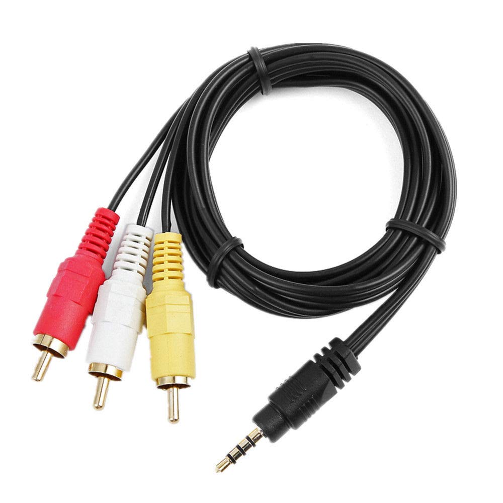Amazon.com: MaxLLTo 5ft Length 3.5mm to 3 RCA AV A/V TV Audio