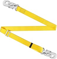 TRSMIMA Hunting Safety Harness Tree Climbing Lanyard - Adjustable 4-6ft Fall Protection Restraint Belt for Hunters