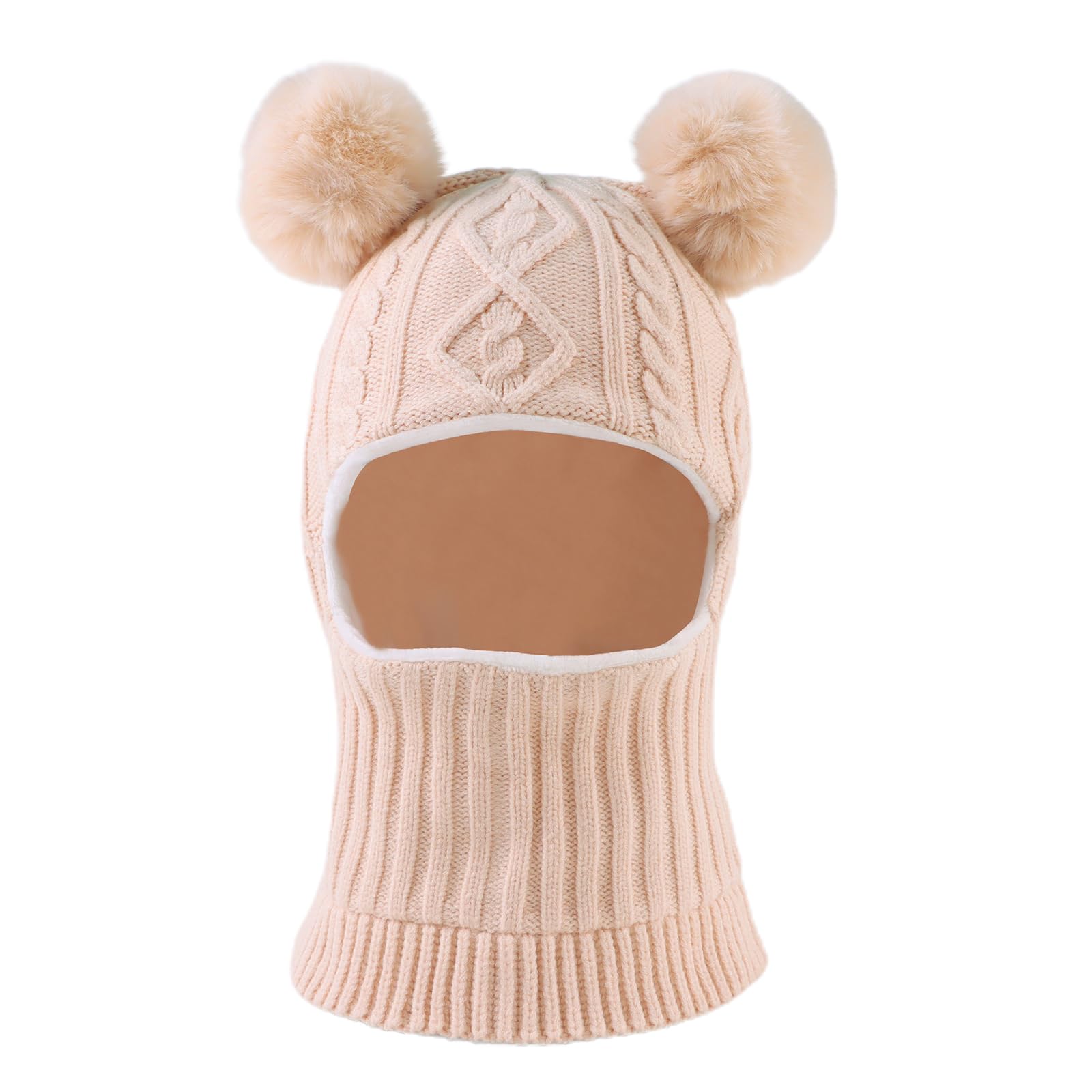 XIAOHAWANG Gorro de Punto para Niña Niño Beanie Gorro De Invierno Unisex De Esquí Sombrero De Chicos