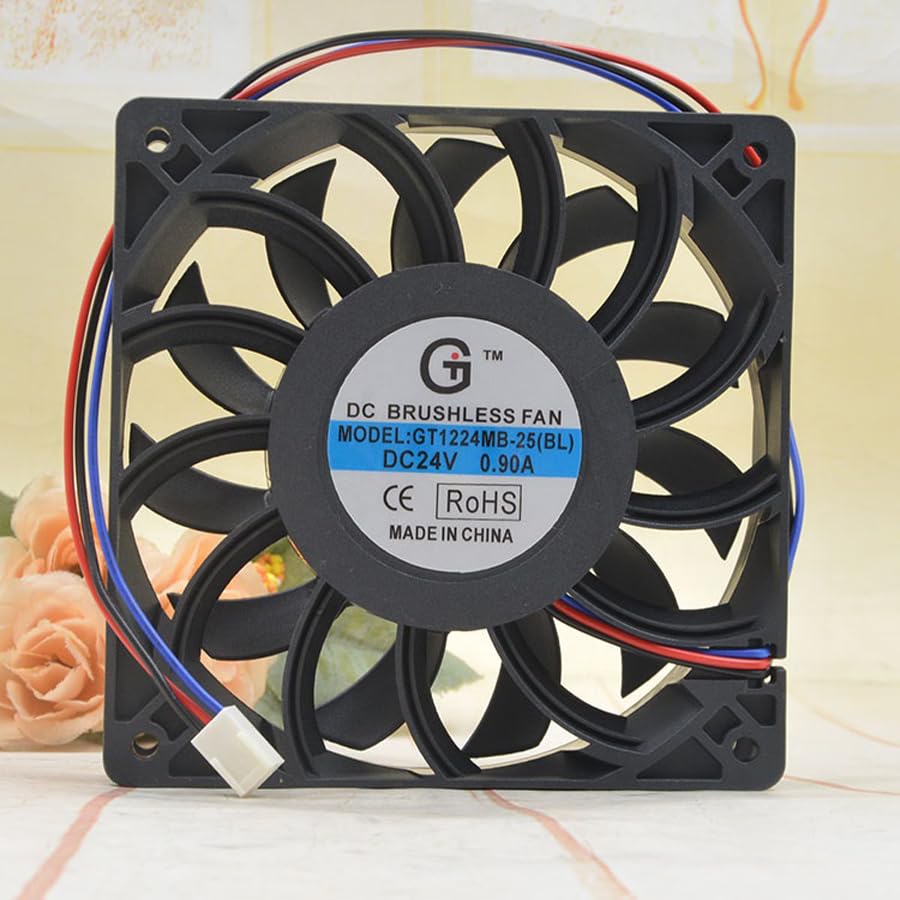 GT1224MB-H25BL Inverter Fan 12CM 24V 0.90A 12025 Stop Alarm Fan