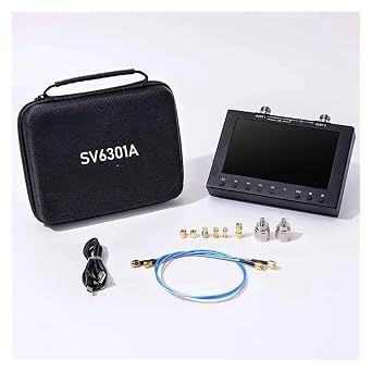 Spectrum Analyzer, Vector Network Analyzer SV6301A 1MHz-6.3GHz 7inch Touchscreen S-Parameter Measurement RF Testing Tool with High Accuracy NanoVNA