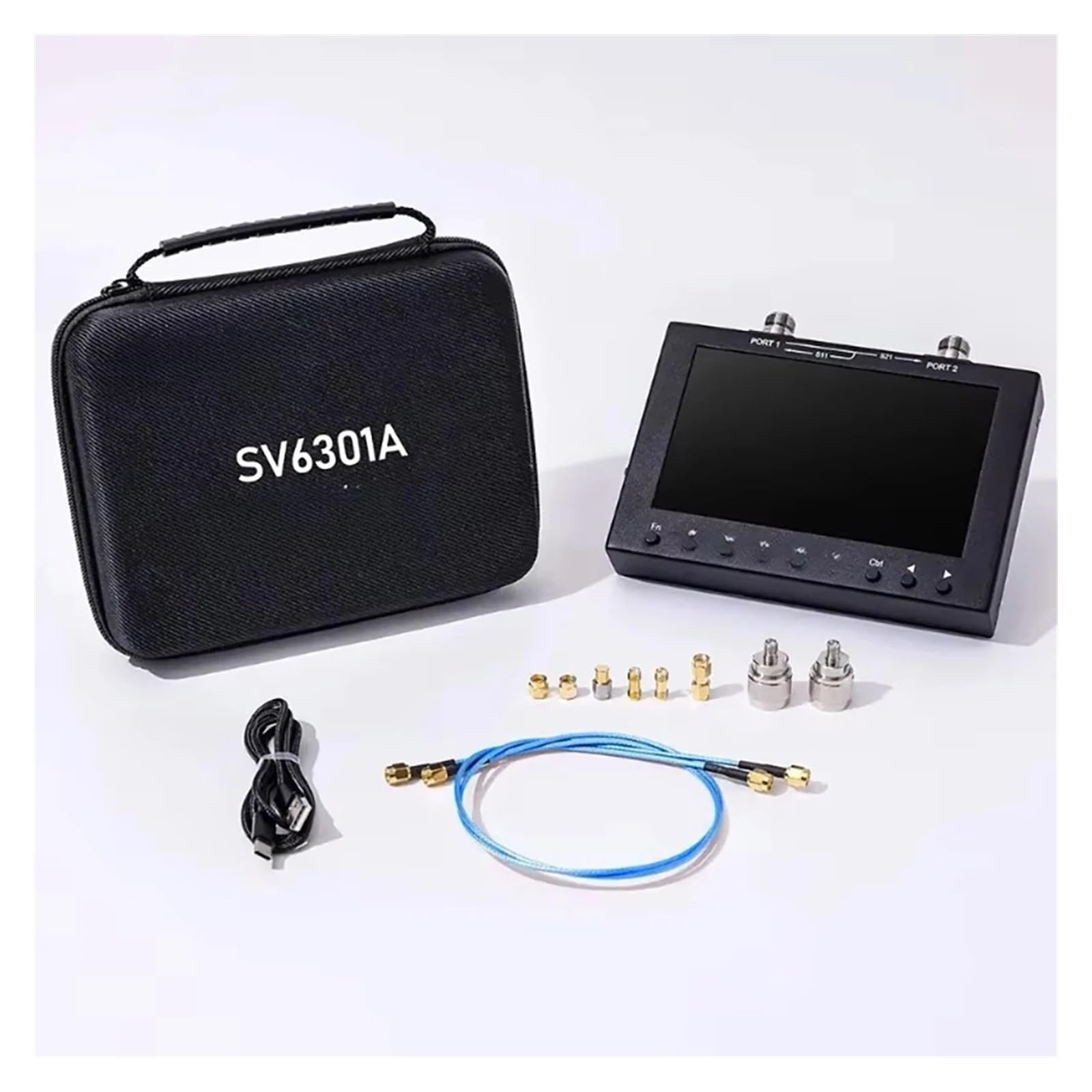 Analizador de red vectorial SV6301A, 1 MHz-6,3 GHz, pantalla táctil de 7 pulgadas, herramienta de medición de parámetros S, prueba de RF con nanoVNA de alta precisión.