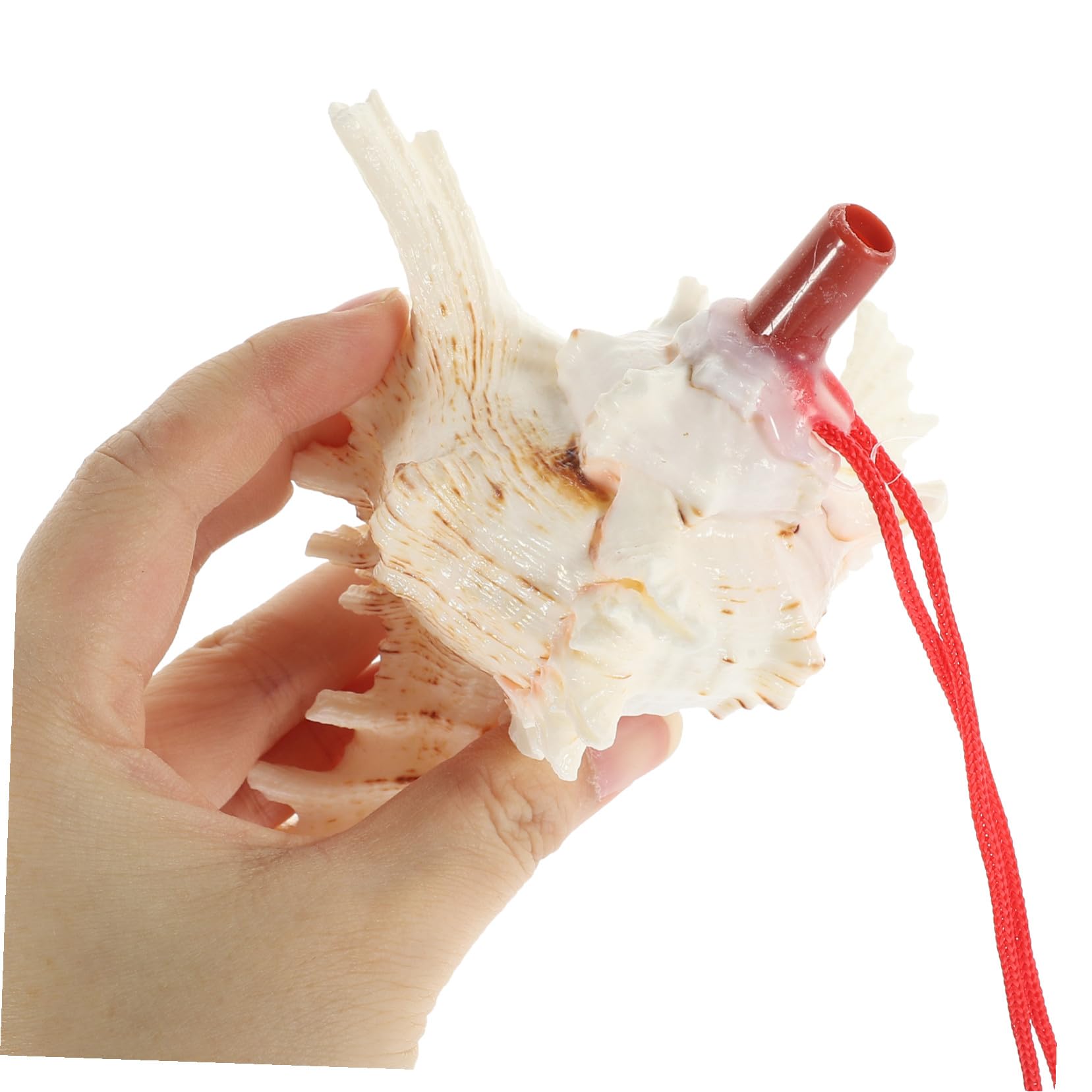 PLAFOPE Colgante de Silbato de Caracola para Niños Borde Suave y Delicado, 10 Piezas de Conchas Auténticas para Celebraciones y Ocasiones Obsequios