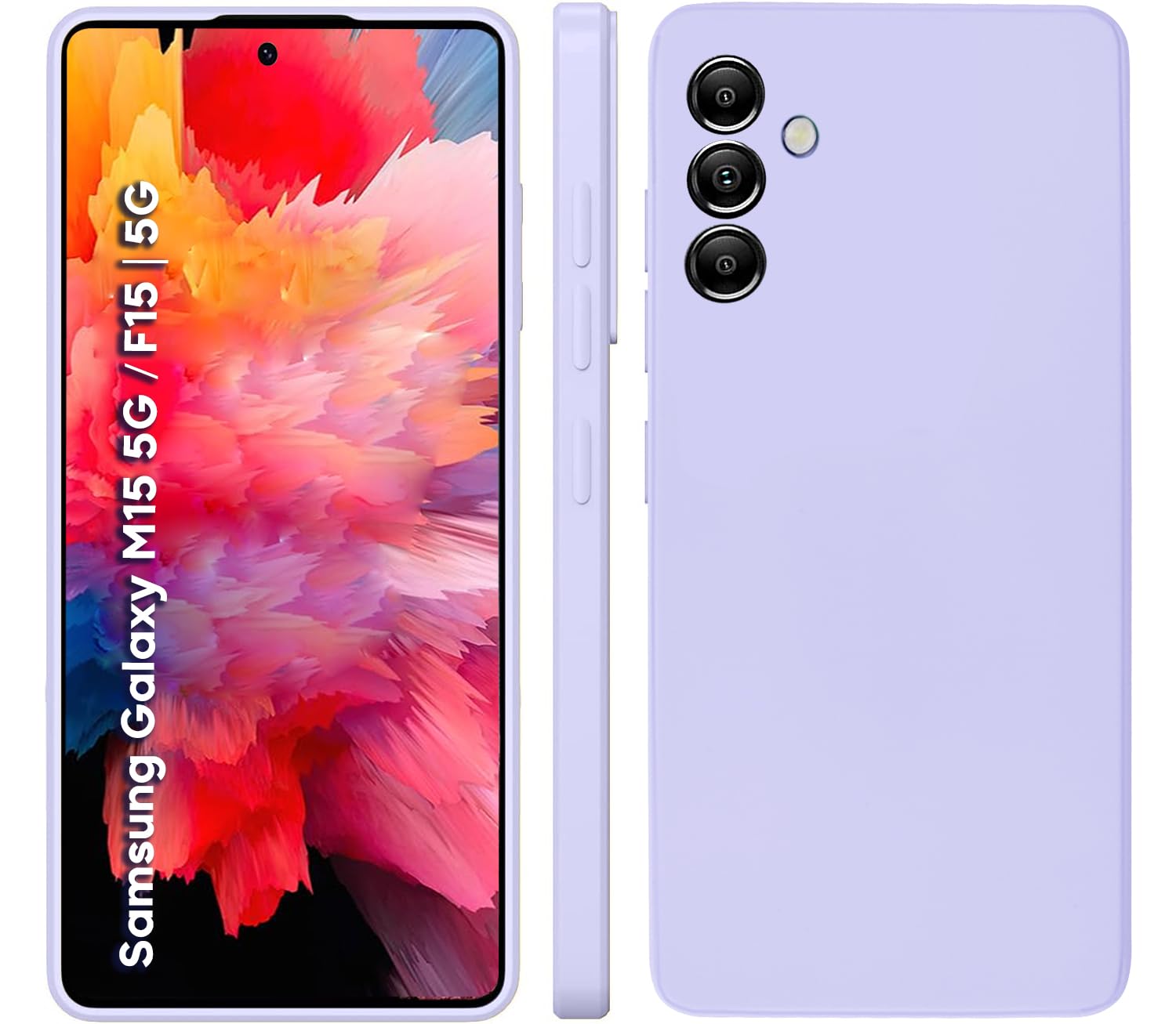 TRUEUPGRADE Compatible for Samsung Galaxy M15 5G / F15 5G Cover Case | Soft Silicon Rubberised Cover |Camera Protection Bump Back Cover forSamsung Galaxy M15 5G / F15 5G (Light Purple) (B0D4QBBRVK) Amazon Price History, Amazon Price Tracker