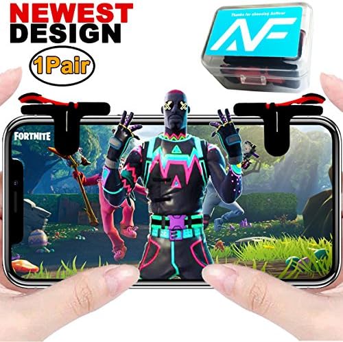Anfiner mobile controller/triggers/joystick for Fortnite/PUBG/ROS/Knives Out/Rules of Survial FPS IOS/Android cell phone games(1Pair) …