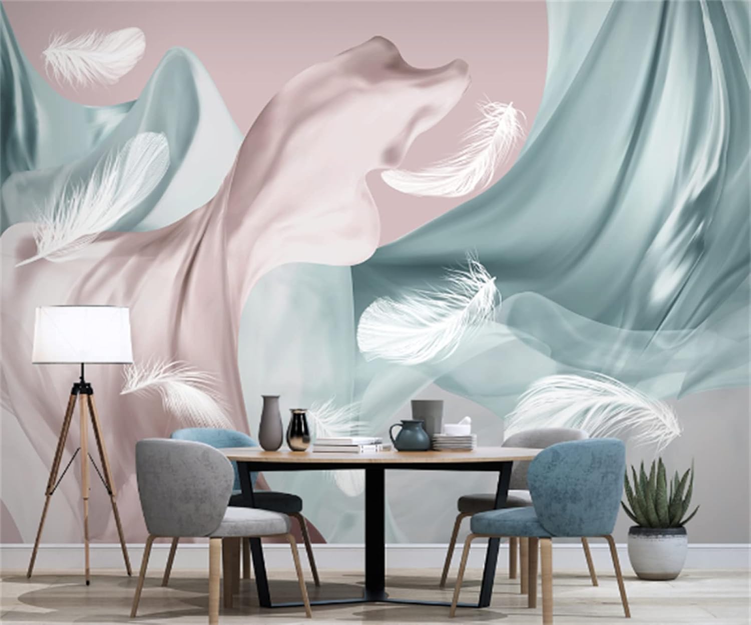 3D Arte Mural Dormitorio Geométrico Abstracto Gráfico Paisaje Estudio Sala De Estar Oficina Fondo Pared Mural De Pared-250Cm×170Cm