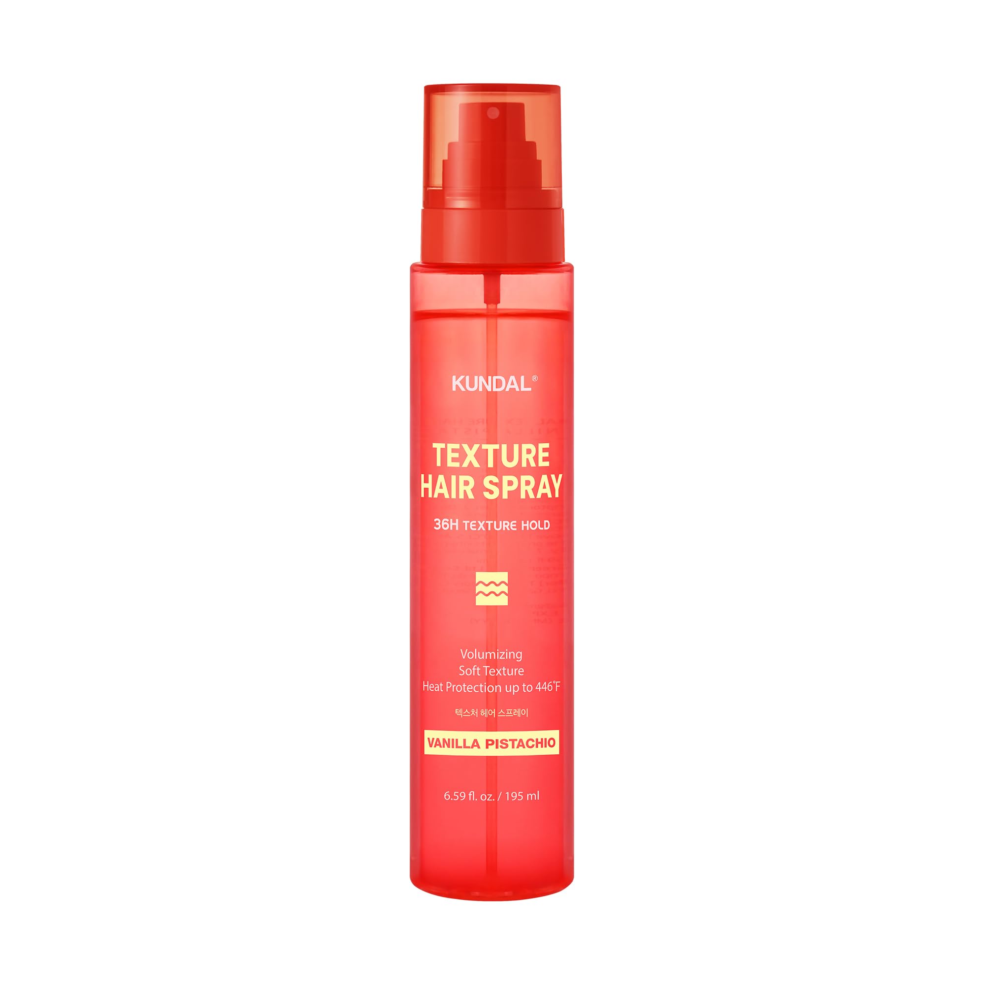 KUNDAL Korean Hair Care Texture Spray, Fullness, Long-Lasting Hold, 446°F Heat Protection, Soft Semi-Matte Finish & Instant Frizz Control, Paraben-Free, [Vanilla Pistachio], 6.59 Fl Oz