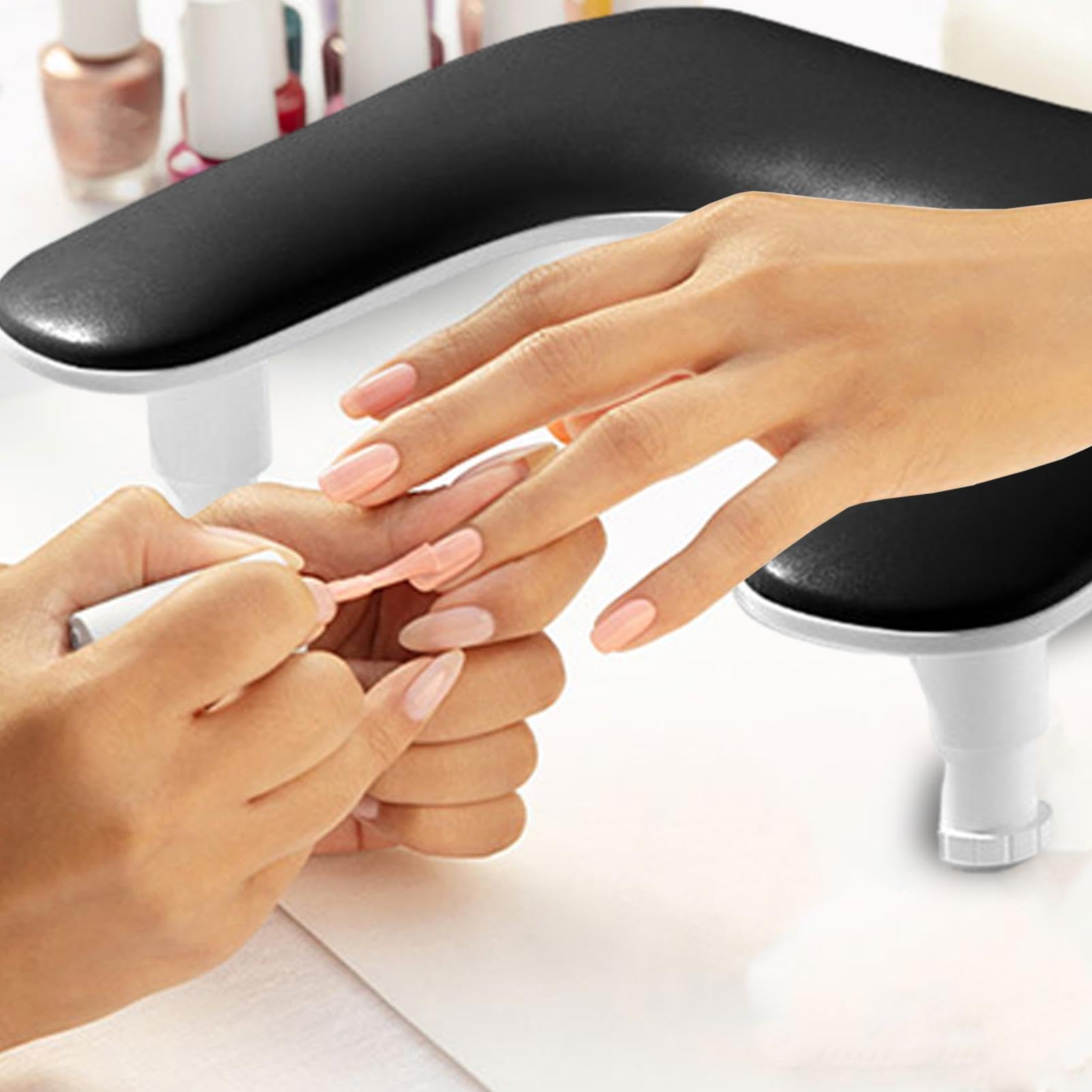 Akcesoria dla techników paznokci, wsparcie dłoni klienta, podpórka do paznokci, przenośny podłokietnik, podkładka do manicure, profesjonalne materiały do paznokci, podpórka dłoni spa, poduszka,