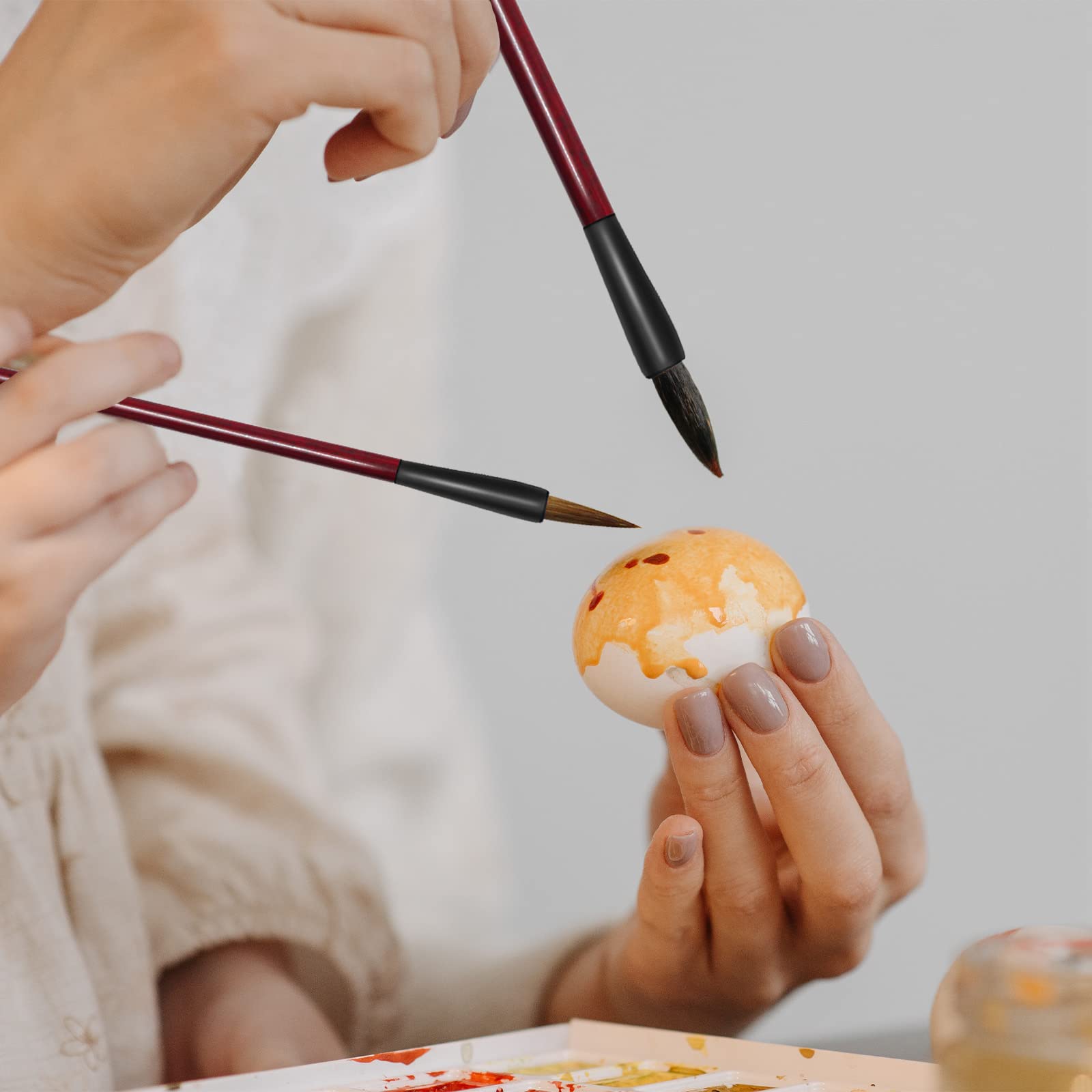 Pinceaux De Calligraphie Chinoise Et Japonaise Lot De 3 - Tailles Mixtes, Pour Débutants, Kanji, Sumi
