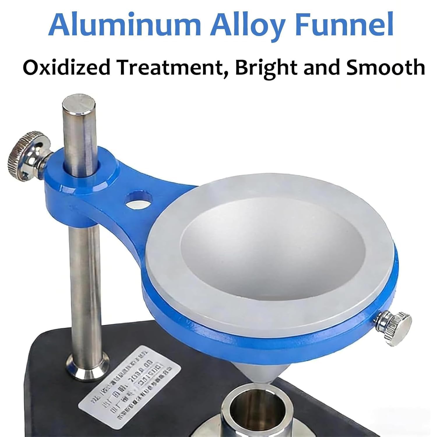 Probador de suelo para tasa de expansión, altura de embudo ajustable, agitador y taza medidora de acero inoxidable de 10 ml, ideal para análisis y pruebas de suelo
