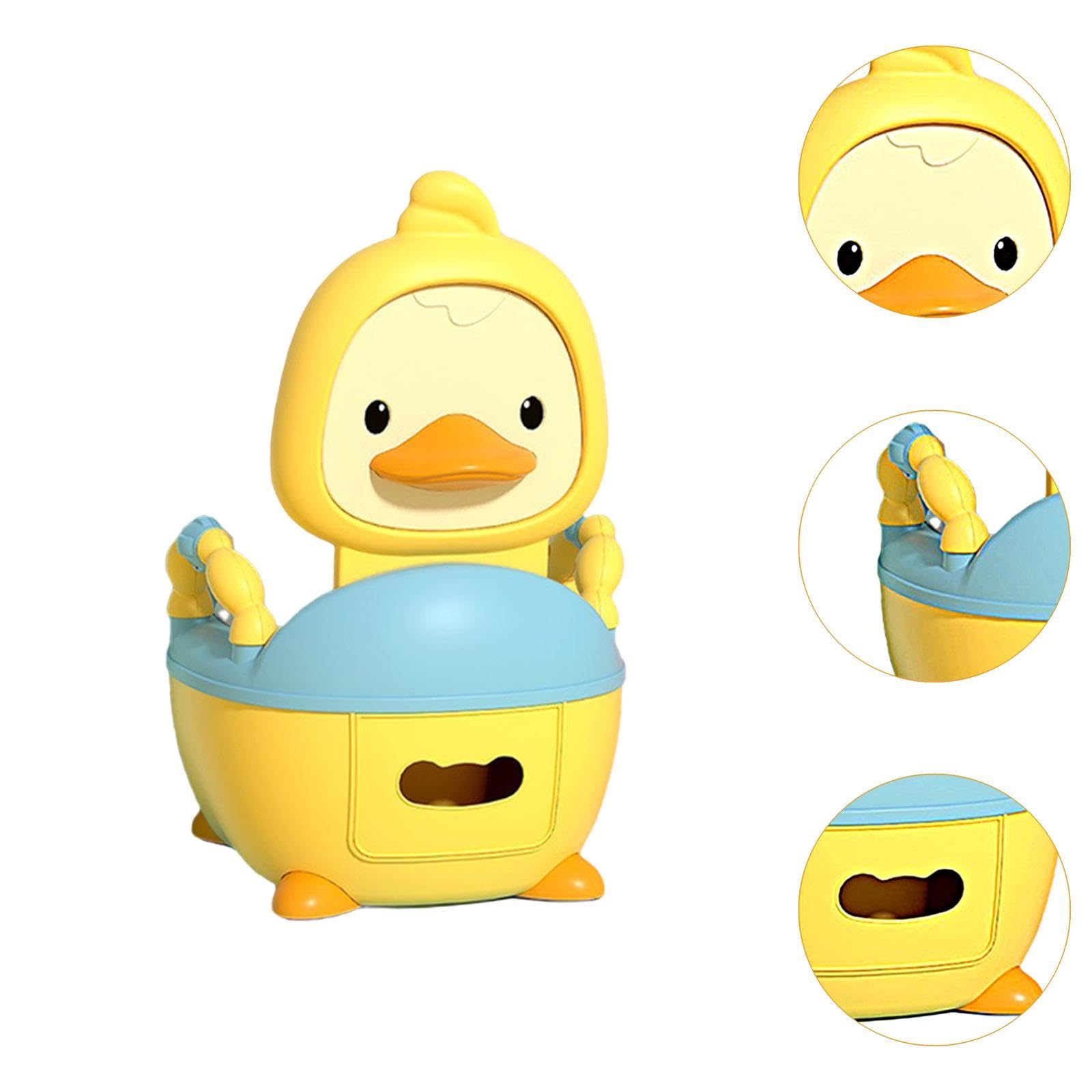 perfeclan Sedile vasino da bagno in vasino per bambini, versatili portatili sedile del bagno di allenamento vasino per la guida di viaggio, Giallo