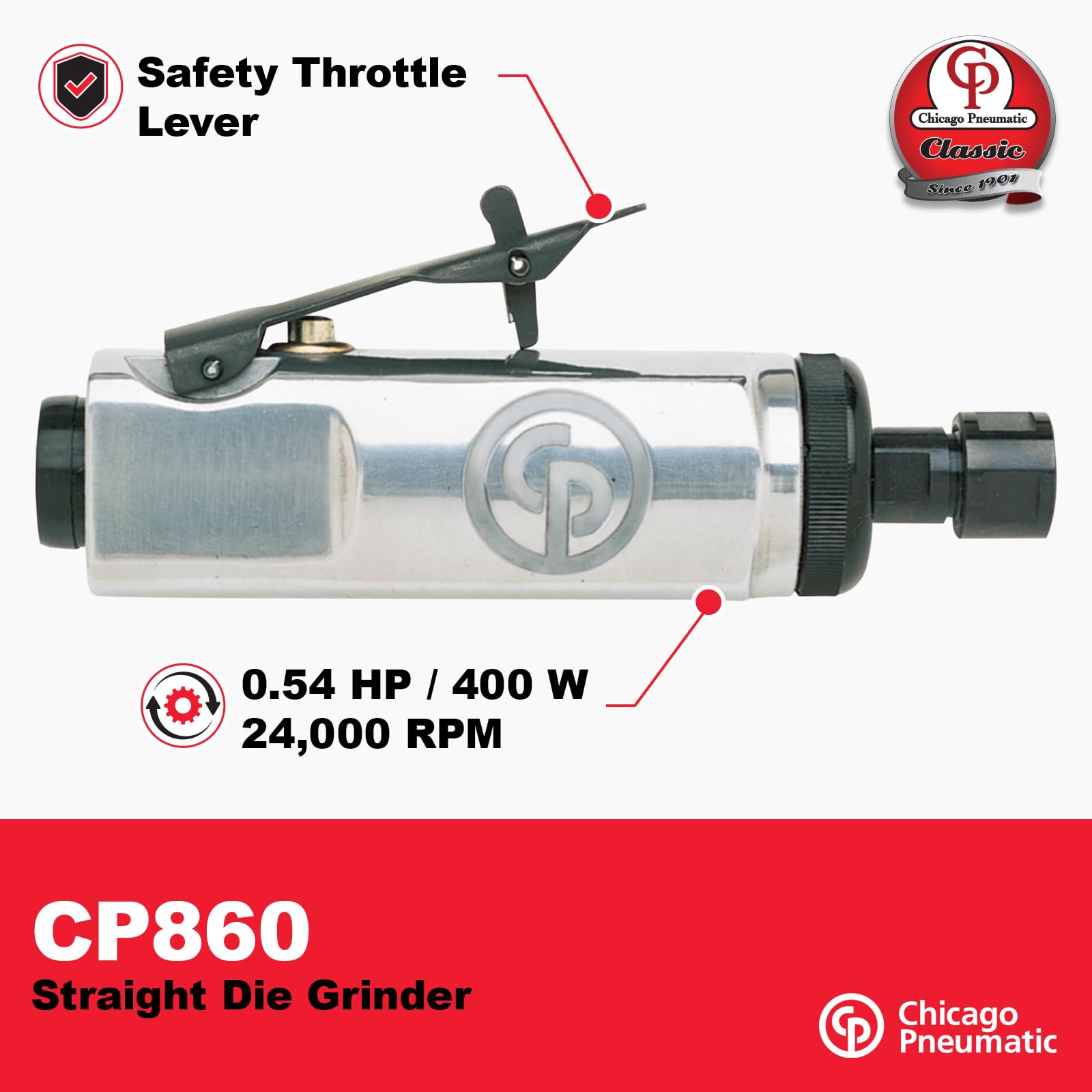 Chicago Pneumatic Die Grinder - Powerful Air Tool -2 Chicago Pneumatic Die Grinder - Powerful Air Tool -2