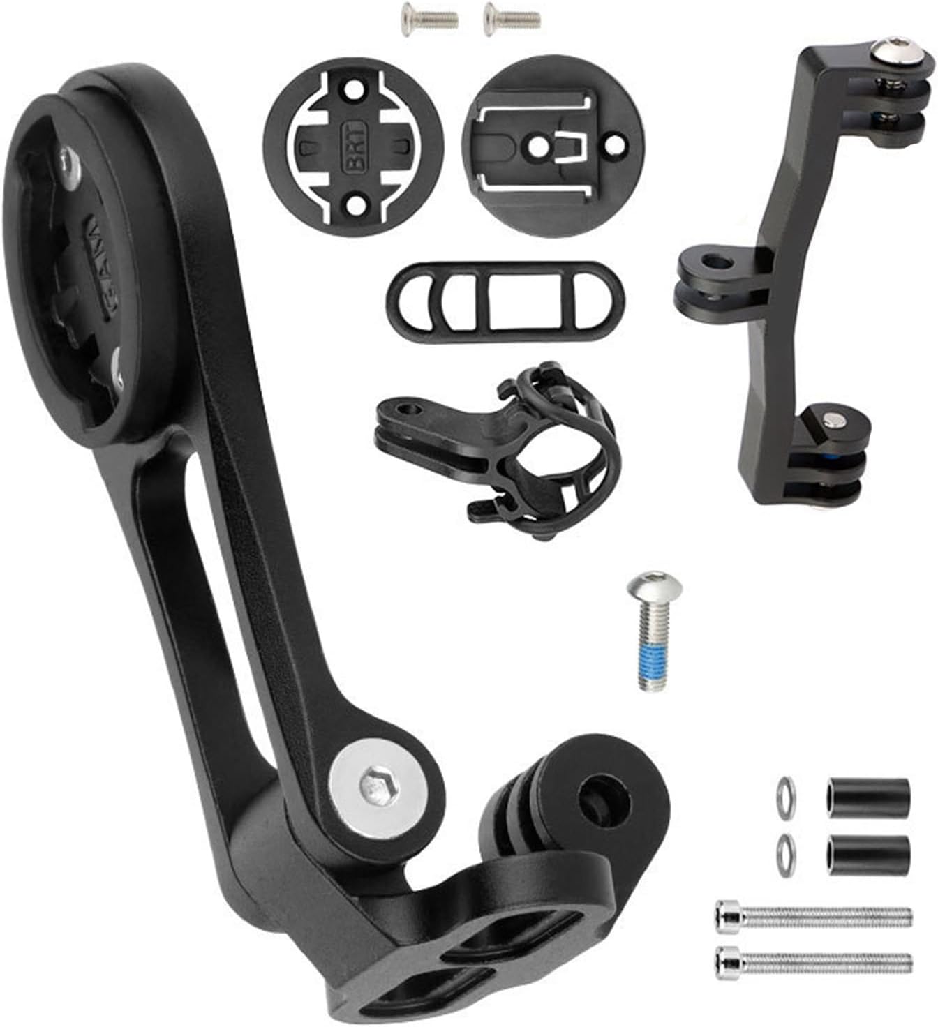 Tkidplw 自転車フロントライトアダプター 調節可能 カメラマウント 多機能バイクマウント カメラとライトマウンテンバイクブラケ