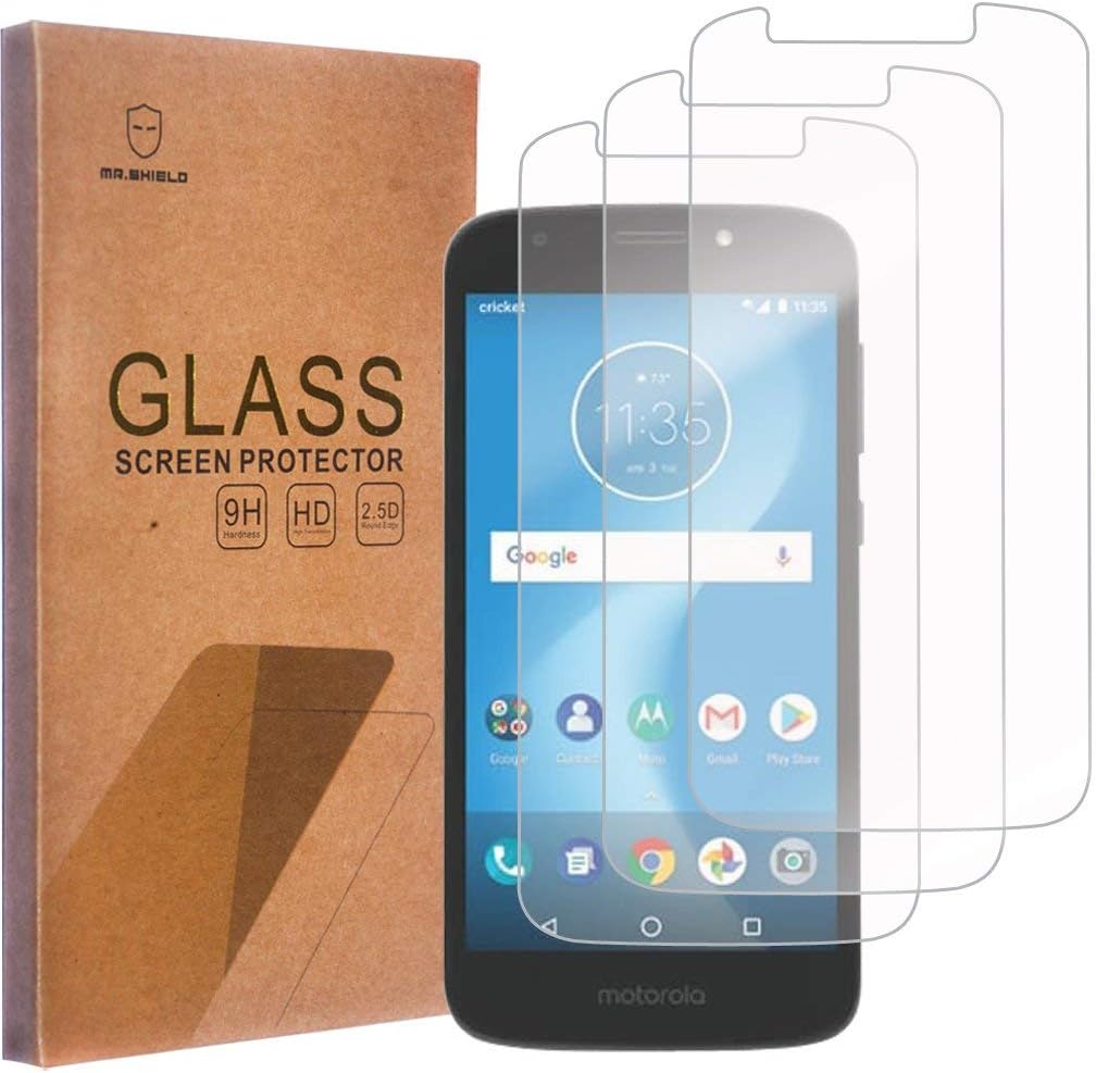 Mr.Shield [3-PACK] Designed For Motorola Moto E5 Go/Moto (E5 Go) [Tempered Glass] Screen Protector with Lifetime Replacement