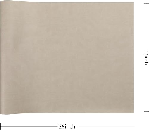 Vista 173 de Wooqu Paño de libro de piel sintética, base recubierta de poliuretano y no tejida, aspecto de cuero, suave, 17 x 29 pulgadas, para encuadernación