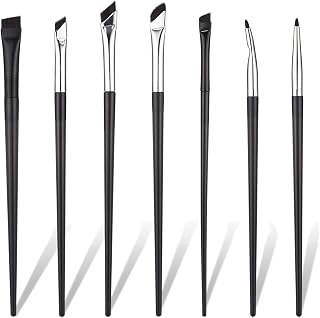 BOHUIZ 7-Piece Eyeliner Brushes Set - Ultra Thin Angled Eyebrow & Precision Flat Liner Brushes for Flawless Eye Makeup