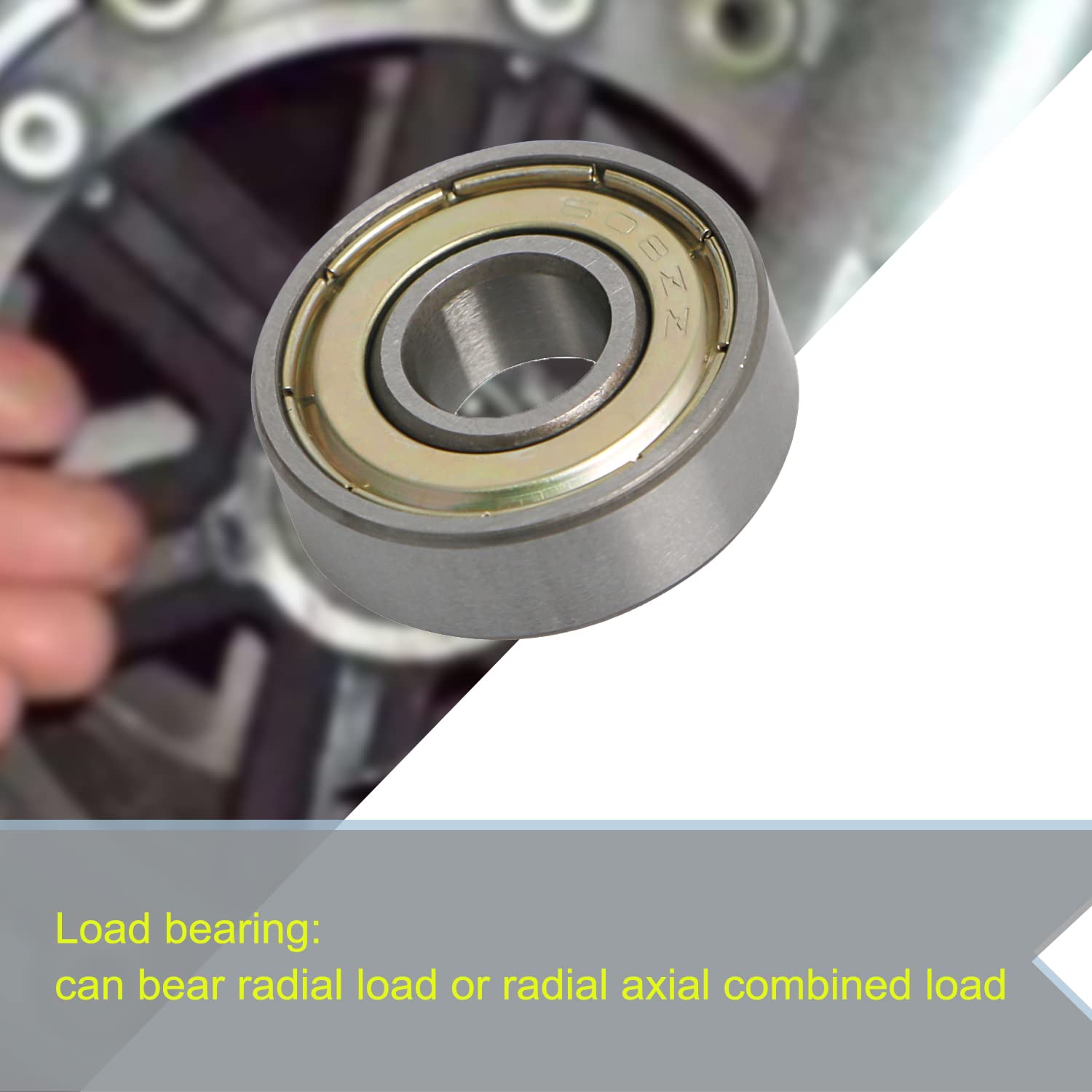 608ZZ Bearings 608ZZ 8-Pack - 0.31 X 0.86 Inch Double Iron Sealed