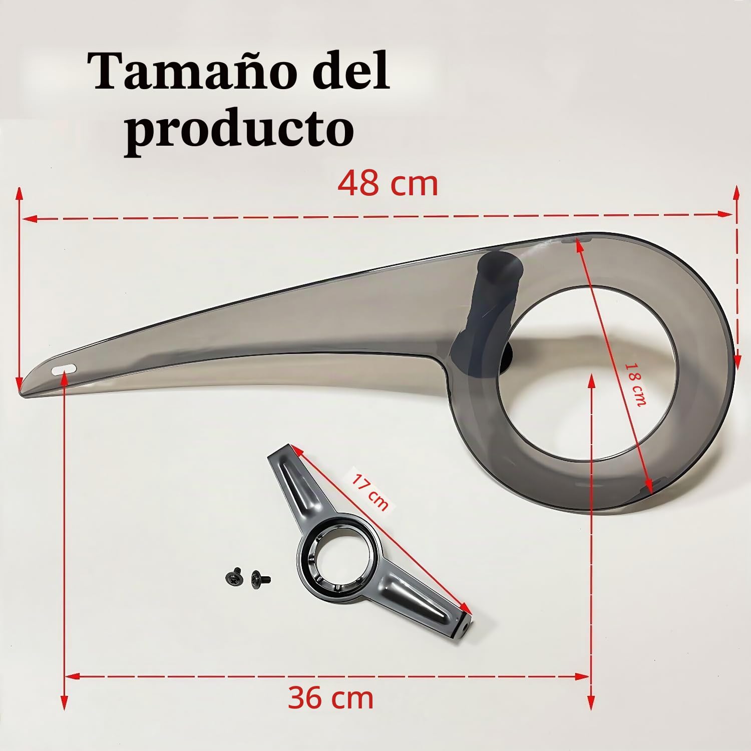 Cubierta de Cadena de Bicicleta, Funda para Cadena de Bicicleta, Protector de Cadena de Bicicleta, Cubre Plato Bicicleta Cubrecadena Plástico Piñón para 32-38T (Negro Transparente Kit Completo)