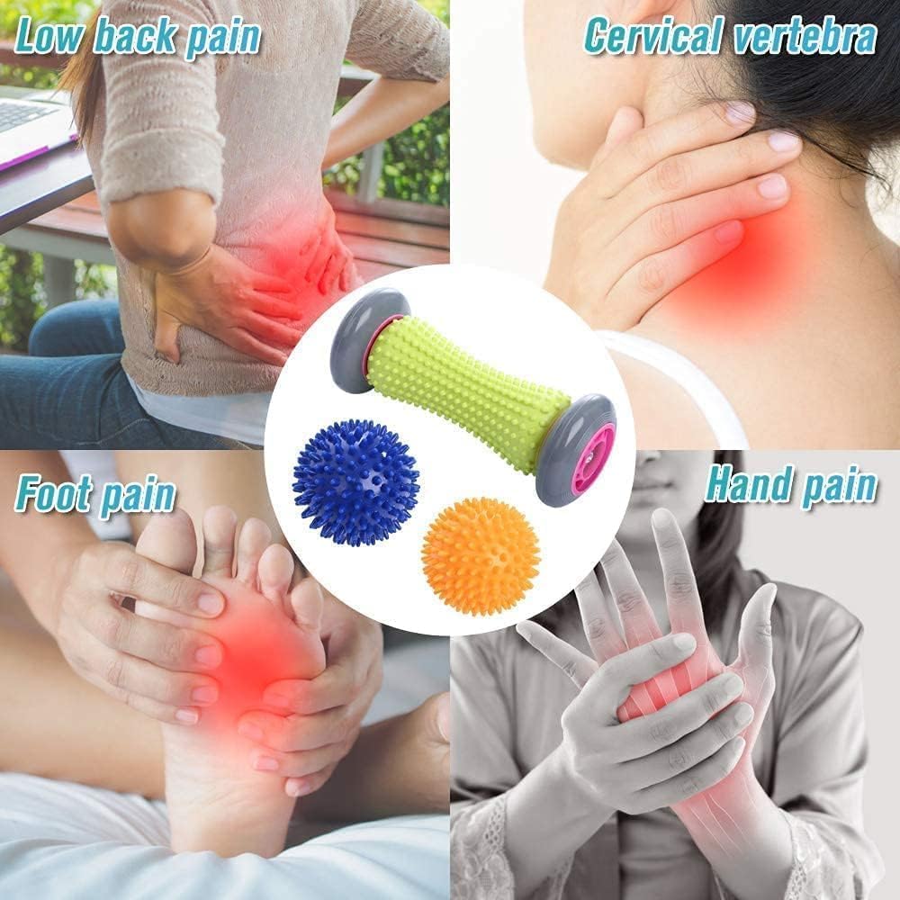 VORTEXA Foot Roller Massage Ball for Relief Plantar Fasciitis and Reflexology Massager for Deep Tissue Acupresssure Knobs Recovery Perfect Fit,Portable, PU & TPE, Foot Arch Muscle Heel Pain Relief,Trigger Point Therapy VORTEXA Foot Roller Massage Ball for Relief Plantar Fasciitis and Reflexology Massager for Deep Tissue Acupresssure Knobs Recovery Perfect Fit,Portable, PU & TPE, Foot Arch Muscle Heel Pain Relief,Trigger Point Therapy