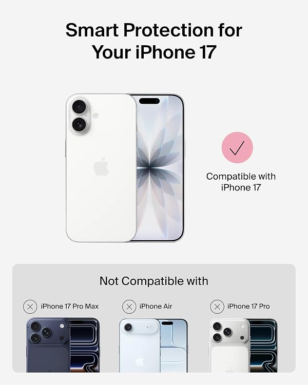 Belkin for iPhone 17 Case, Clear, MagSafe Compatible w/Anti-Scratch & Anti-Yellowing Treated Coating, Touch Sensitive Camera Control - Military Grade, Slim Design, Shockproof, Protective by Belkin - Used condition - Image 2