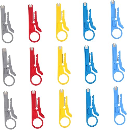 DOITOOL 15 unids Pelacables Herramientas Eléctricas Tijeras Eléctricas Cortador de Alambre de Acero Cortador de Alicates Alicates Pelacables