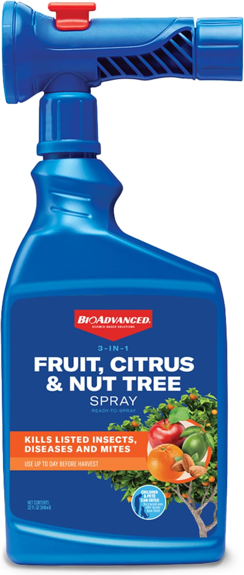 BioAdvanced 3-in-1 Fruit, Citrus & Nut Tree Spray Ready-to-Spray, 32 oz