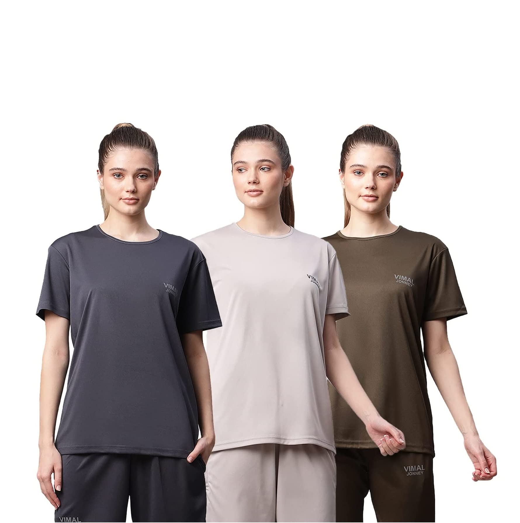 Mack Jonney Regular Fit Women Tshirts Pack of 3-MACK57869-picture-17