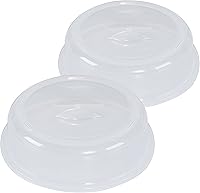 Nordic Ware 10-Inch Clear Microwave Splatter Covers, BPA-Free Melamine-Free Set of 2 - Made in USA