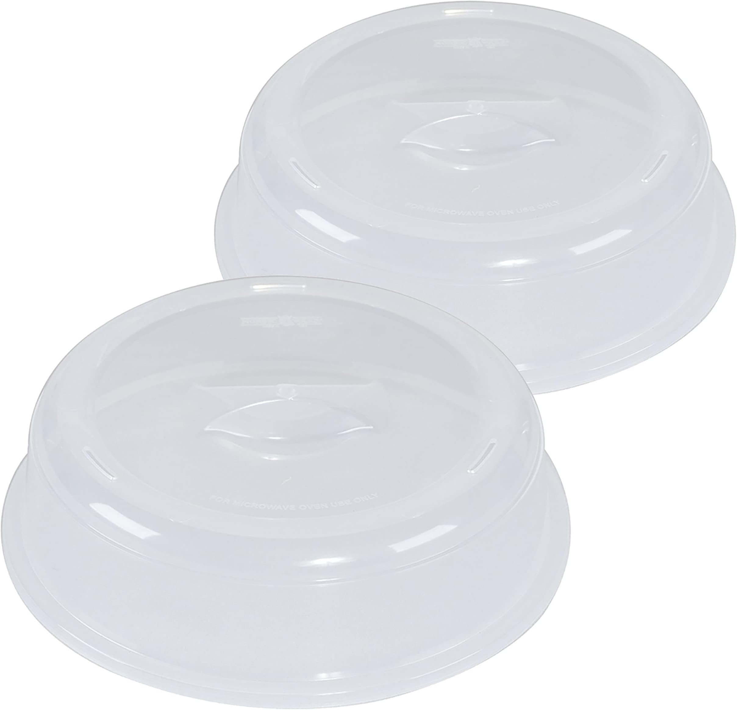 10-Inch , 2-Pieces : Nordic Ware 10" Splatter Covers, 2 Pack, Clear