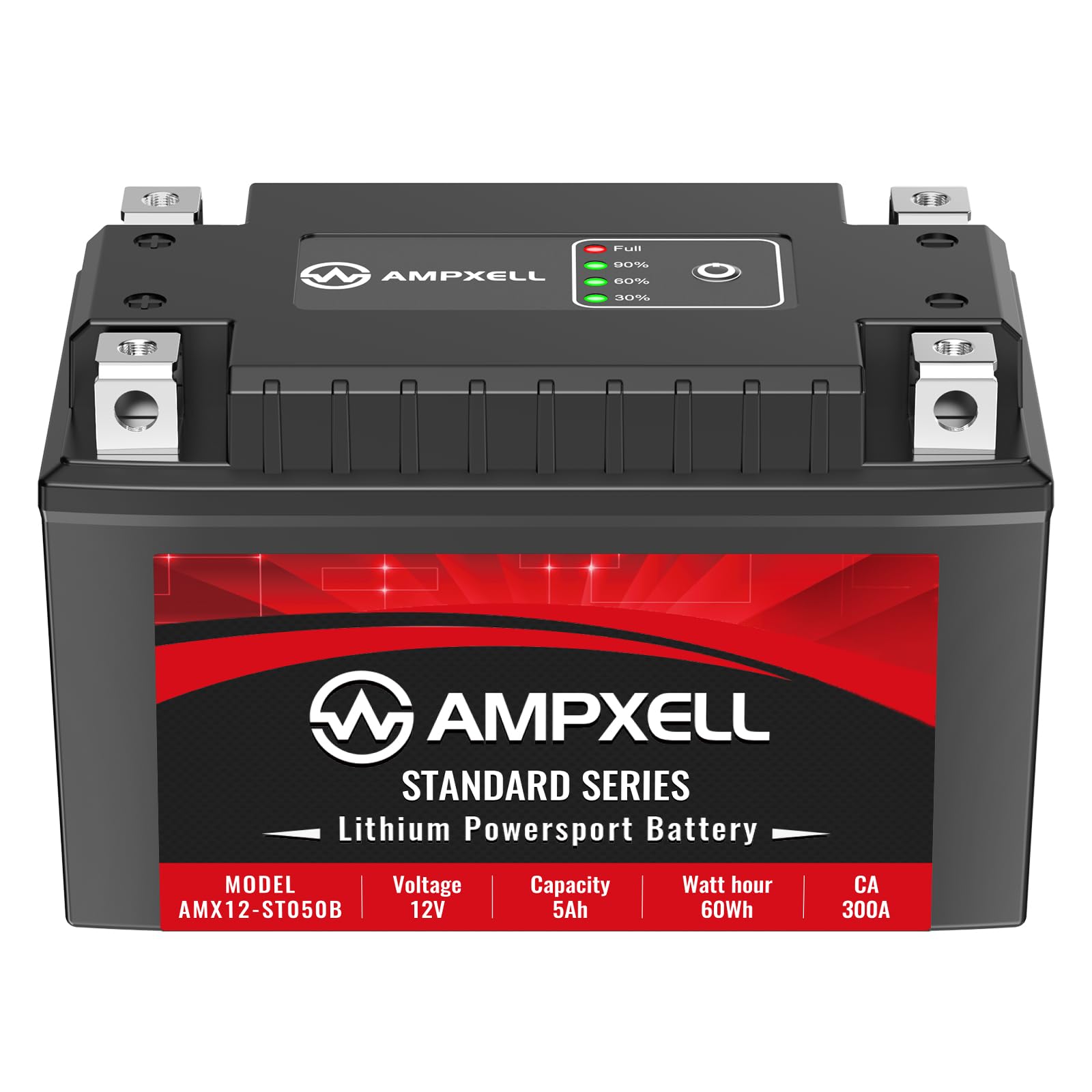 YTX7A-BS Lithium Motorcycle Battery, 12V 5Ah 300 CCA 1.98 lbs Lightweight, Powersports Replacement for ATV UTV Scooter Generator，Compatible withhonda eu3000is battery