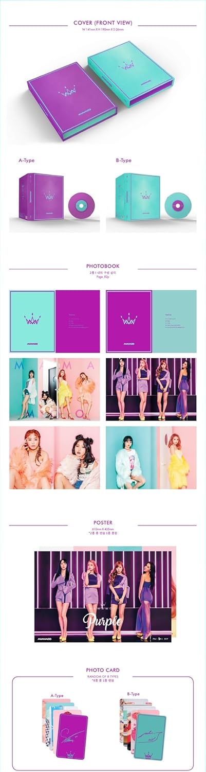 Mamamoo - 5th Mini Album [Purple] Purple Ver.