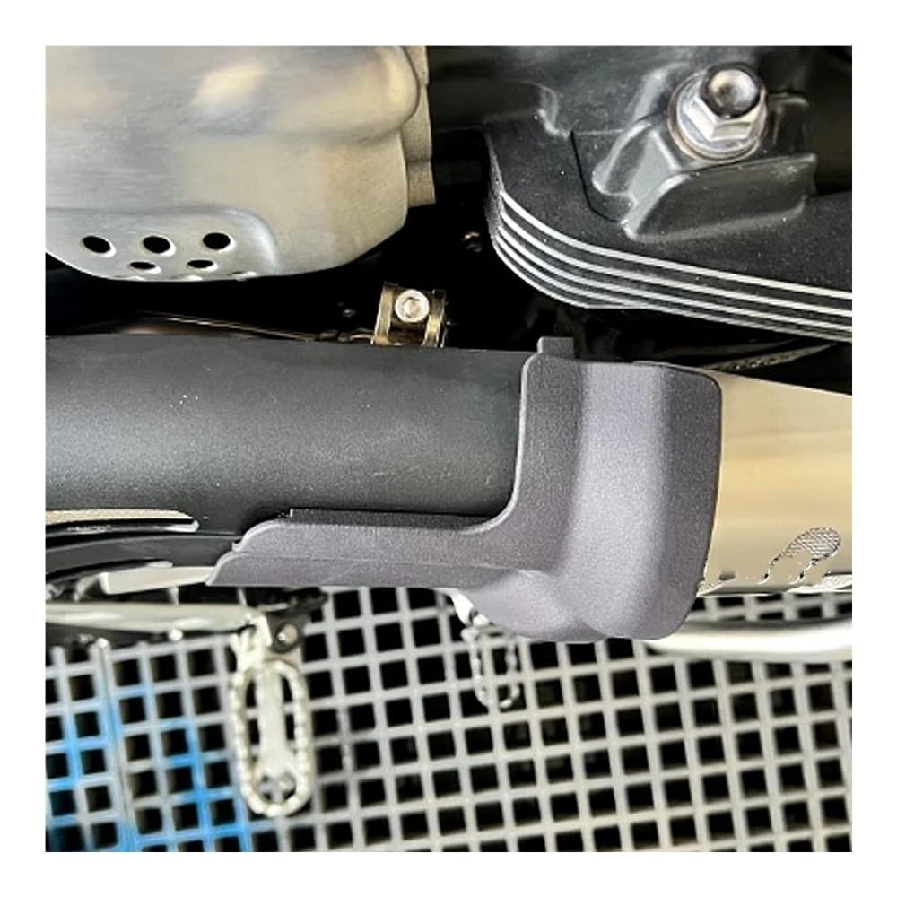 Deflectores Calor Escape para Scrambler 1200 Motocicleta Silenciador De Escape Curvo Tubo Cubierta De Protección Térmica Accesorios De Protección