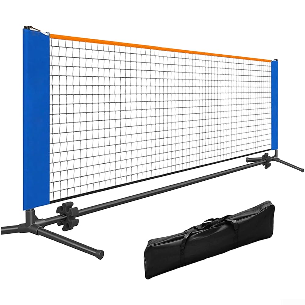 Honseadek Rete portatile di Pickleball con la struttura d'acciaio, 300X90Cm Quick Setup Outdoor Sports Tennis Net per il cortile