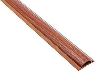 Electriduct Cable Shield Floor Cord Cover CSX-2 PVC Wire Protector 31 Inch - Wood Grain Cherry