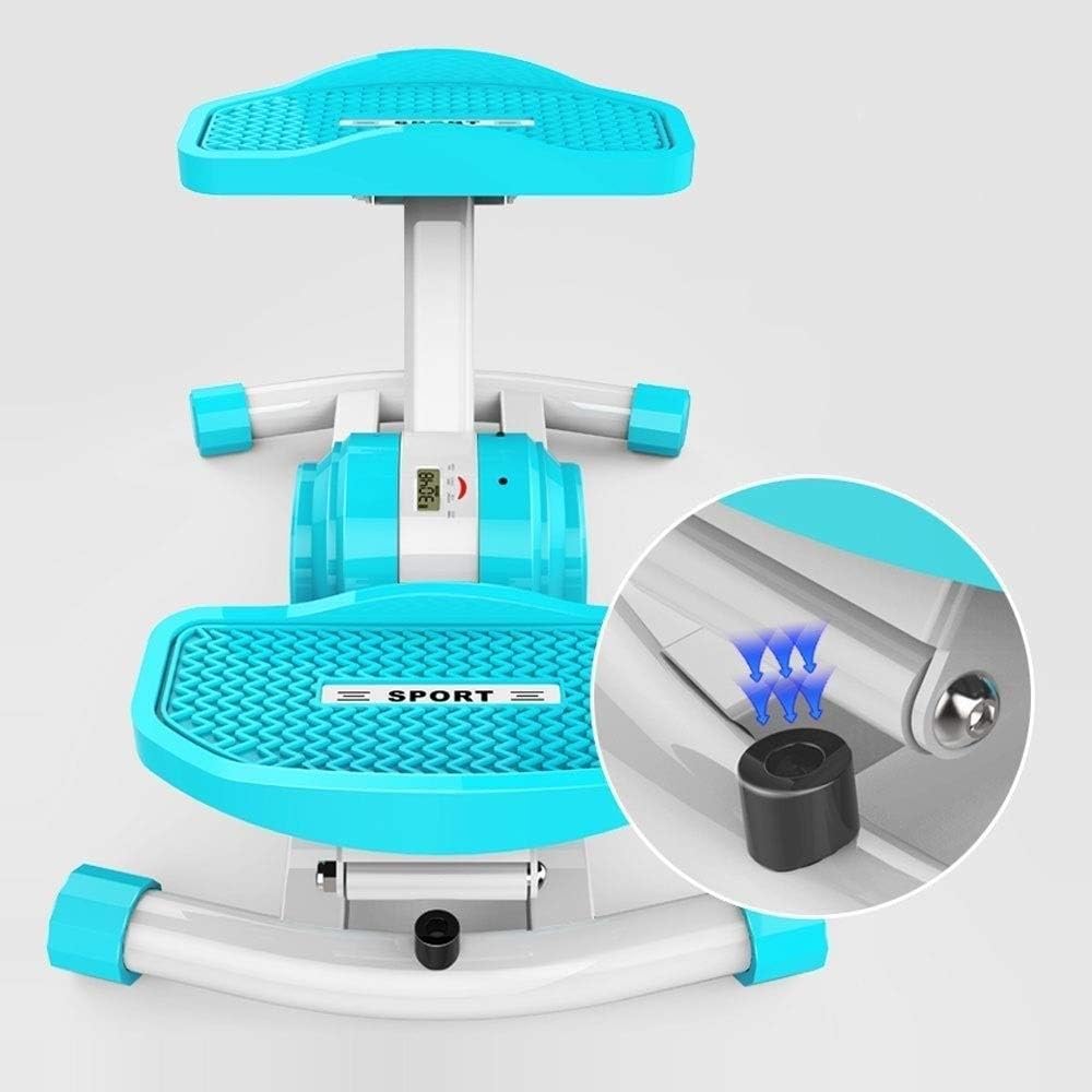Stepper Swing Stepper Stand Up Exercise Single Bike Mini Elliptical Trainers Stepper Adjustable Resistance and LCD Display for Home Office Workout