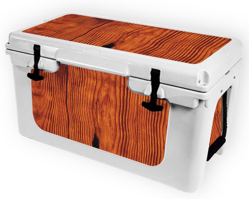 MightySkins (Cooler Not Included) Skin Compatible with RTIC 45 Cooler (2017 Model) - Knotty Wood | Protective, Durable, and Unique Vinyl Decal wrap Cover | Easy to Apply | Made in The USA