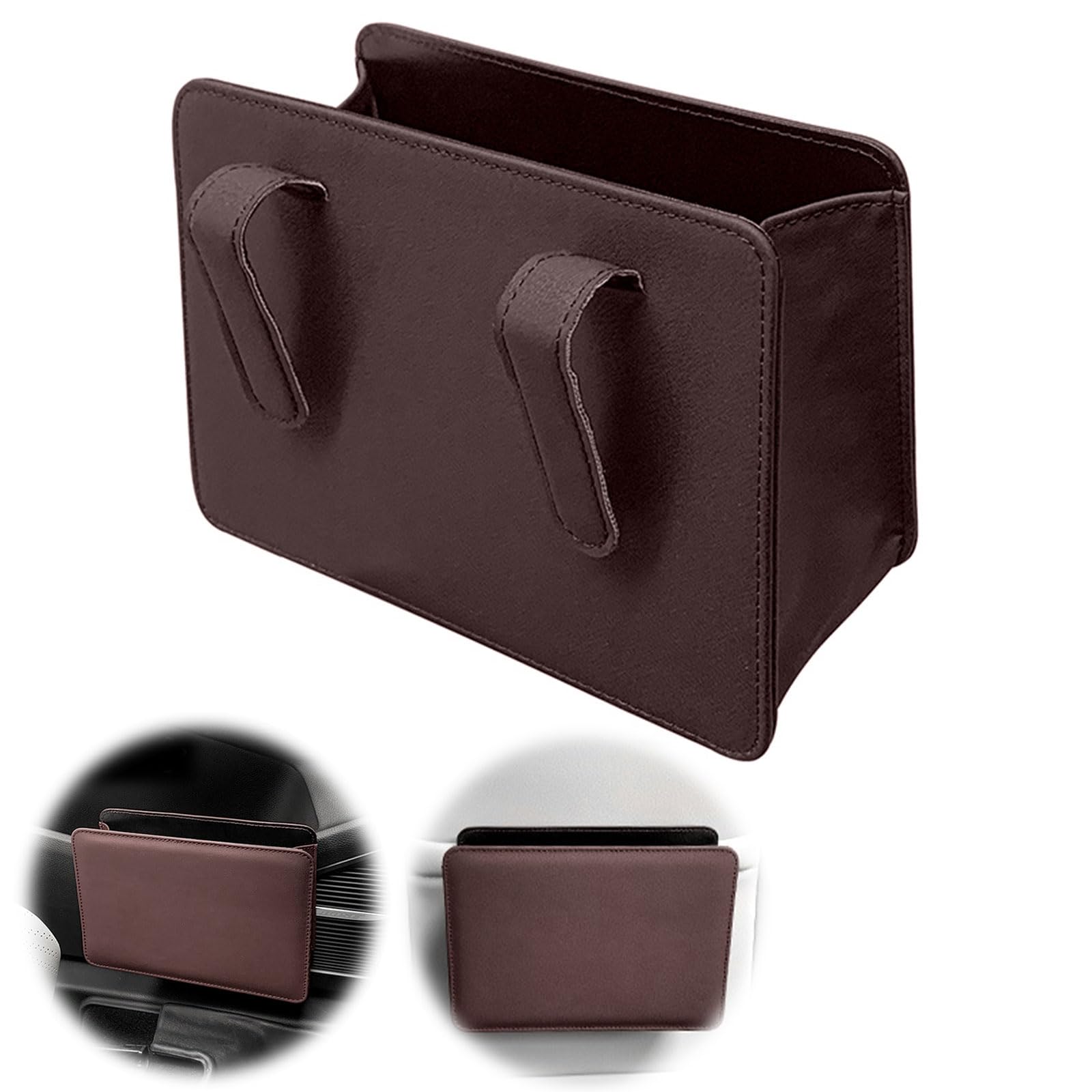 Auto Organizer Leder Mülleimer - Faltbarer Türhalter Für Aufbewahrung