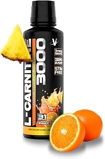 L-Carnitine 3000 Liquid | 3000 mg Carnitine Supplement | Zero Calorie Zero Sugar Keto Friendly for Men and Women – Great Tasting| 31 Servings (Orange Pineapple, 16 fl. oz.)