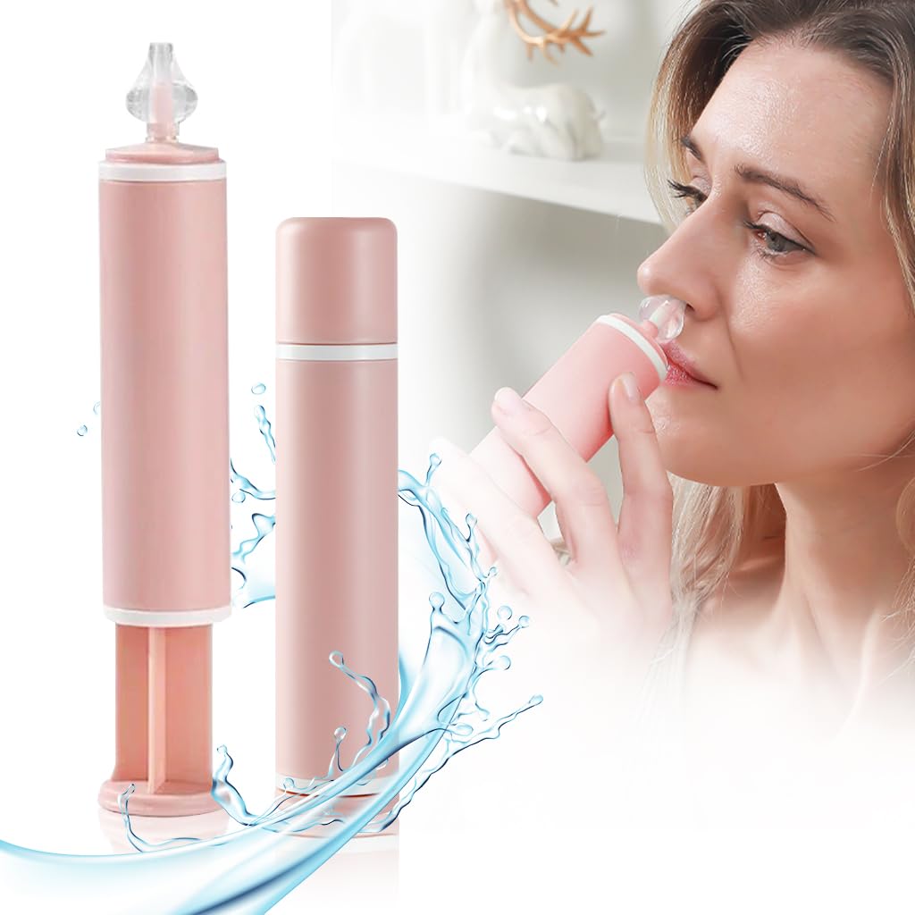 HANNEA® 60ML Nasal Wash for Sinus Rinse Bottle Nasal Wash Nasal Irrigation, Nose Cleaner Washing Bottle Nasal Spray Nose Cleaner for Adult & Kid Travel Essentials, Pink-image-48