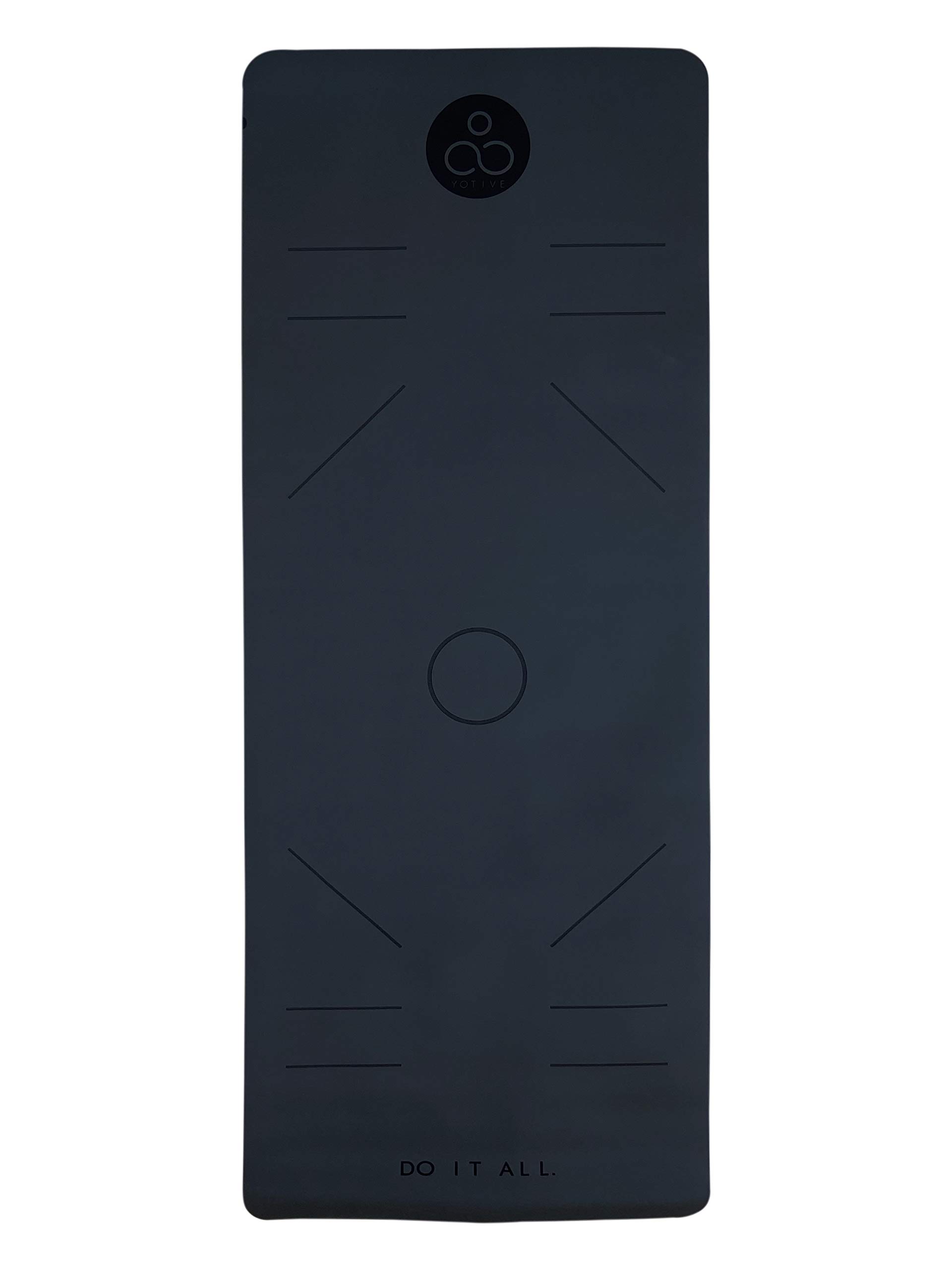 Yotive Non slip Yoga Mat 4.2 mm- (Grey) Gym, Home Eco Friendly Fitness Exercise Mat, Extra Thick Floor Mat, Training Mat