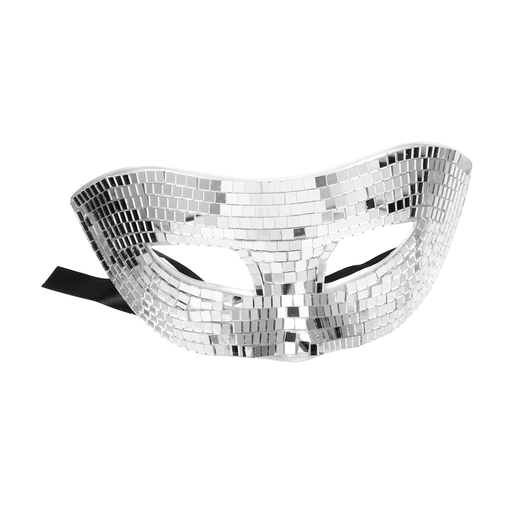 HOOTNEE Halloween Carnival Costumes Mirror Sequin Mask Masquerade Half Face Mask for Women