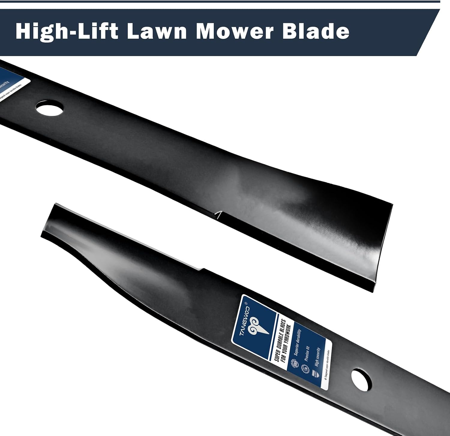 110-6837-03 High-Lift Lawn Mower Blade for 50 inch Deck, Fits for Toro Time Cutter MX5060, SS5000, SS5060, SS5035 LawnBoy Z3500 Hlx, Replaces for 115-5059-03, 112-9759-03 3 Pack