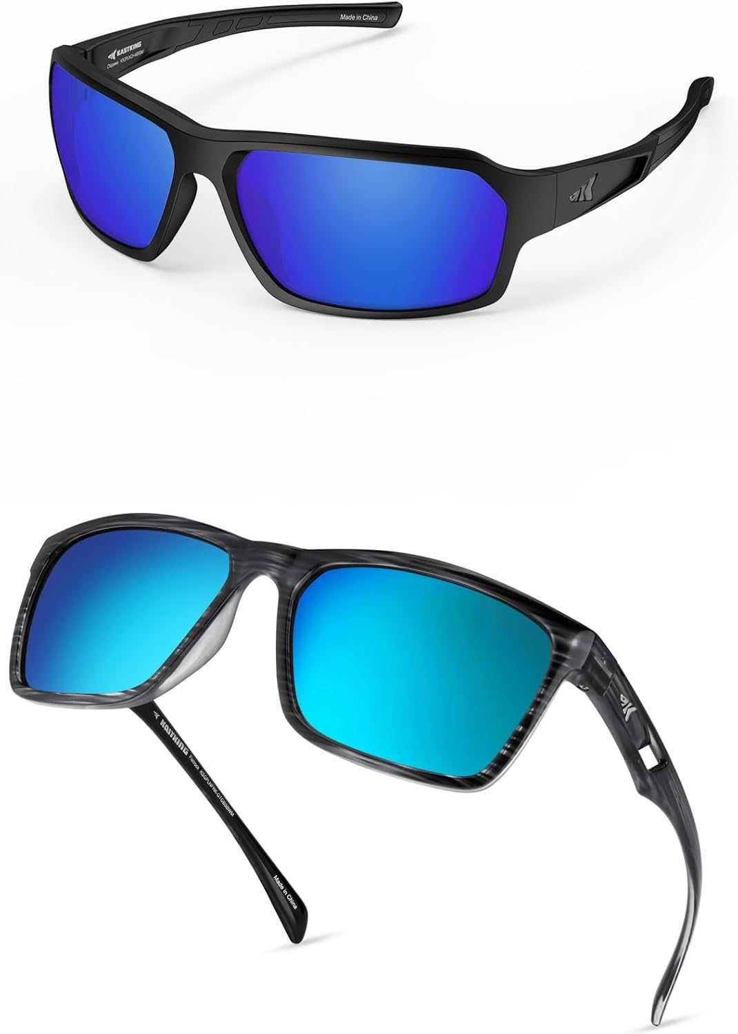 KastKing FlatRock Polarized Sport Sunglasses Chippewa Polarized Sunglasses for Men and Women, Ideal for Driving Fishing Cycling Running, UV Protection