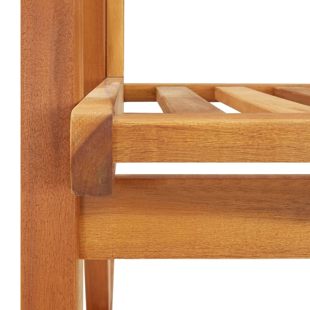 vidaXL Chaise à Bascule Chaise Berçante Fauteuil de Relaxation Chaise de Jardin Fauteuil à Bascule de Patio Extérieur Bois d'Acacia Massif