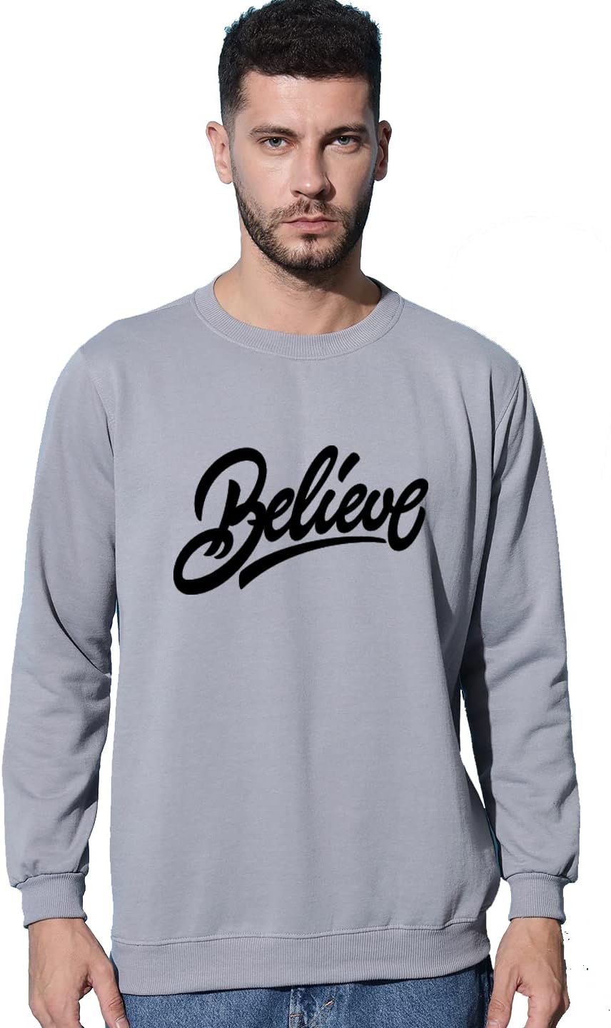 Don't Quit Print Polyester Blend Sweatshirt