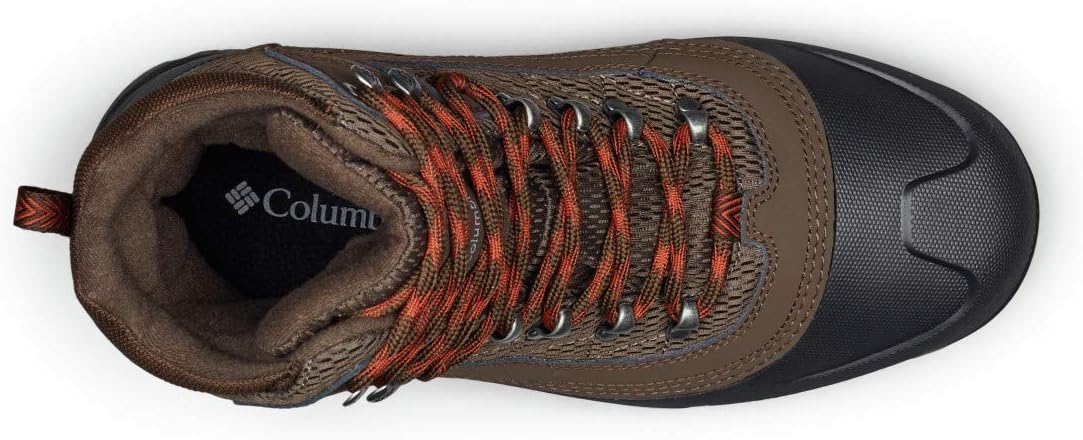 Columbia Men's SNOWCROSS MID Snow Boot, Cordovan, Dark Adobe, 8 Wide