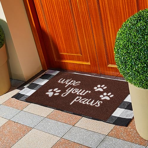 HLFMVWE Large Front Door Mat, 24X36 Welcome Door Mats for Entrance Doormat Floor Mat Durable Non Slip Rubber Entryway - Image 2