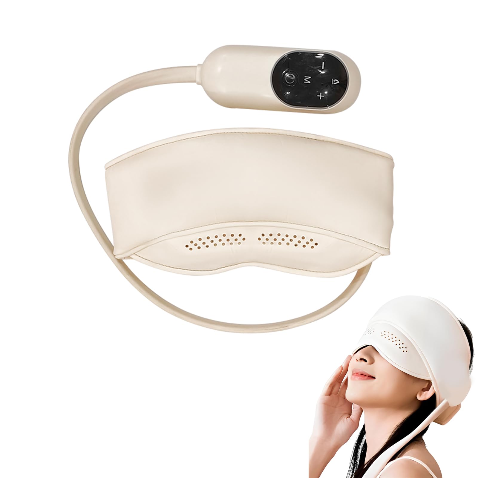 Nubilee Dreamweaver Pro Sleep Mask Eye Head Massager with Remote Christmas Birthday Gifts for Women Men Relaxing Eyes