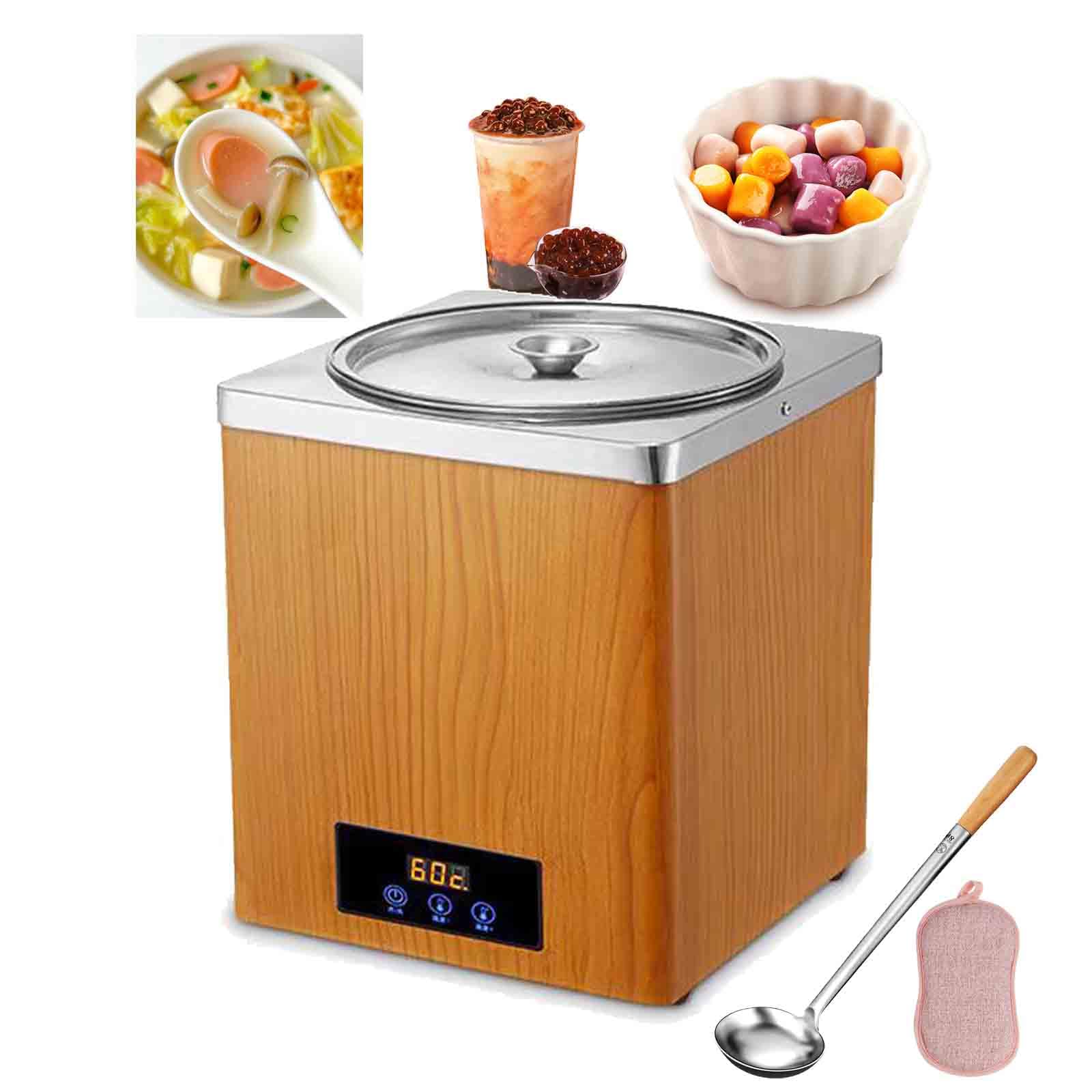 YXZQLOZ Electric Soup Warmer Pot for Taro Balls & Tapioca Pearls, 3L/7L Capacity, Touch Control, Temperature 30-100°C, for Home & Catering (B 3L)